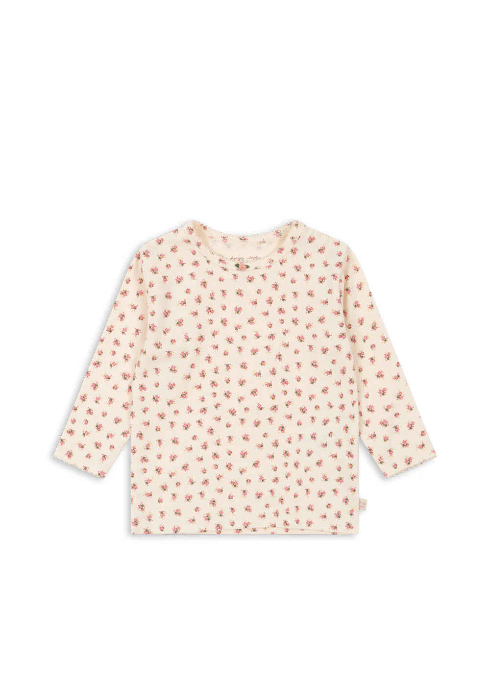 Langarmshirt aus weichem Baumwoll-Mix und mit einem Hauch von Stretch.