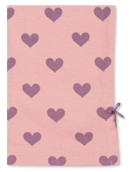 Konges Slojd - Baby Hose Herz rosa Baumwolle (bio)