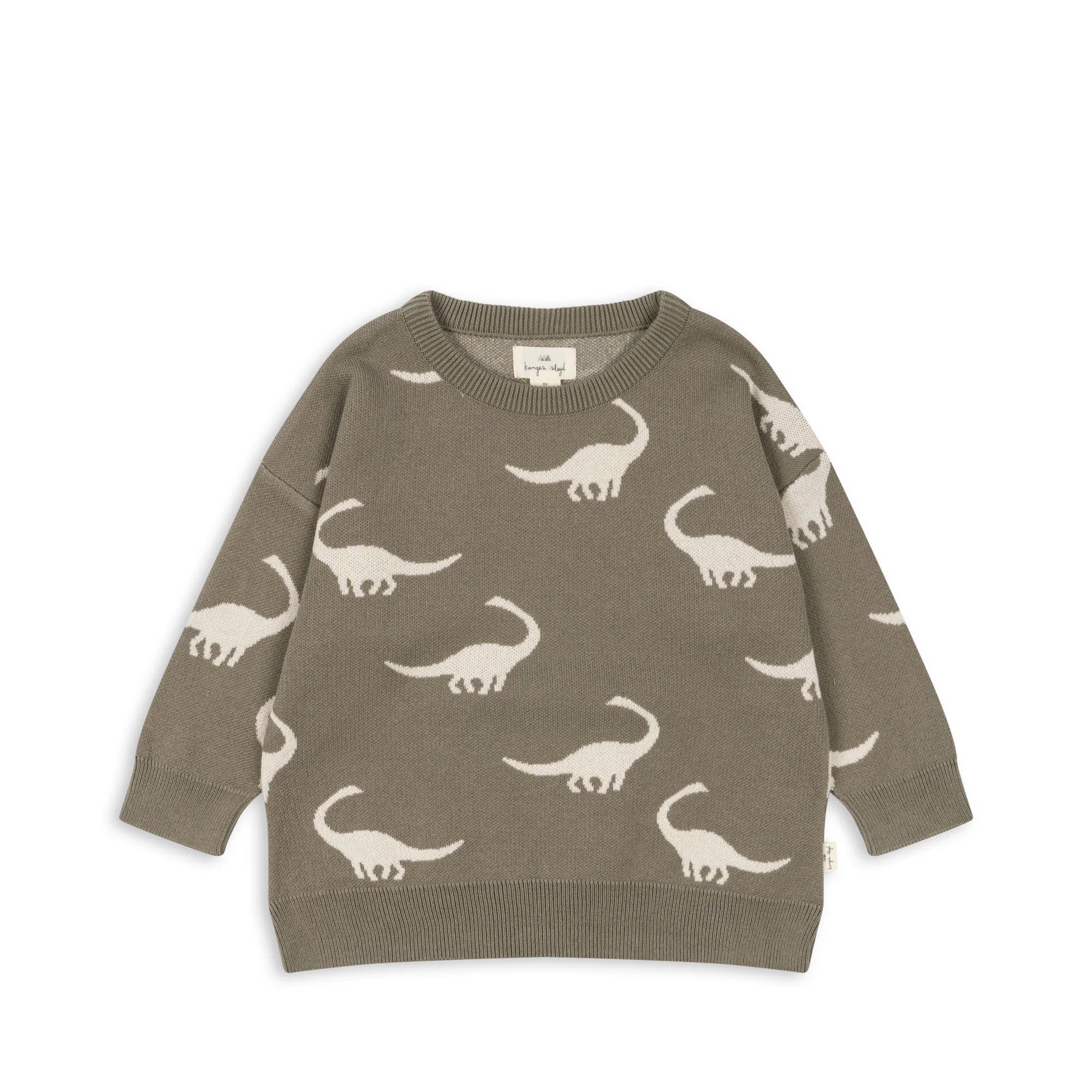 Konges Slojd - Baby Pullover aus Biobaumwolle Dino
