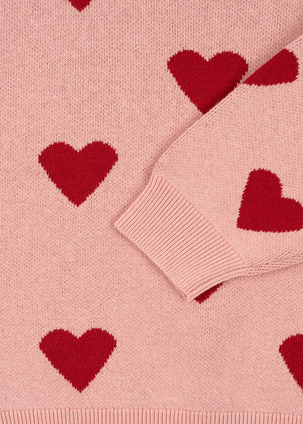 Konges Slojd - Baby Pullover Herzchen rosa