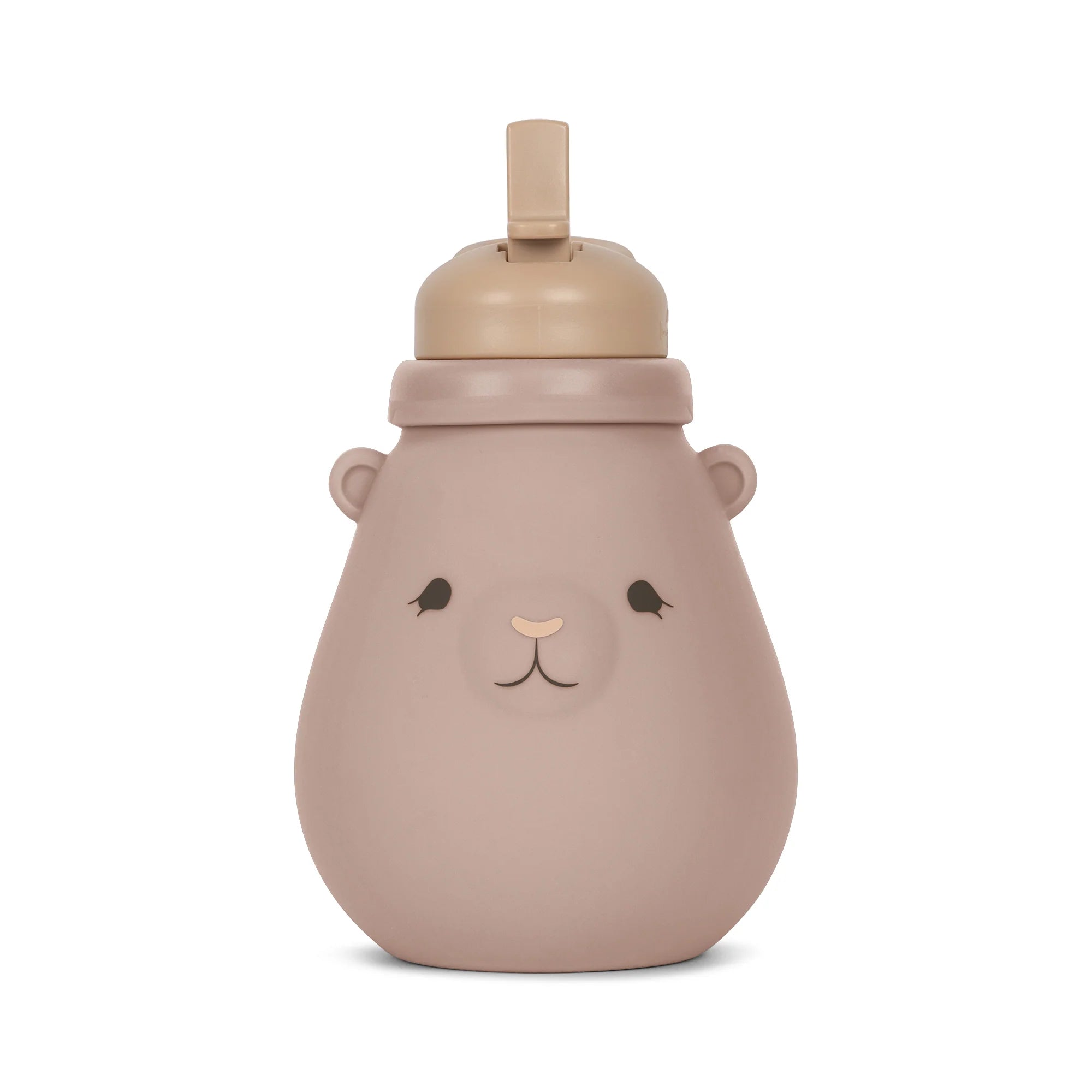 Konges Slojd - Silikon-Trinkflasche Bär rosa