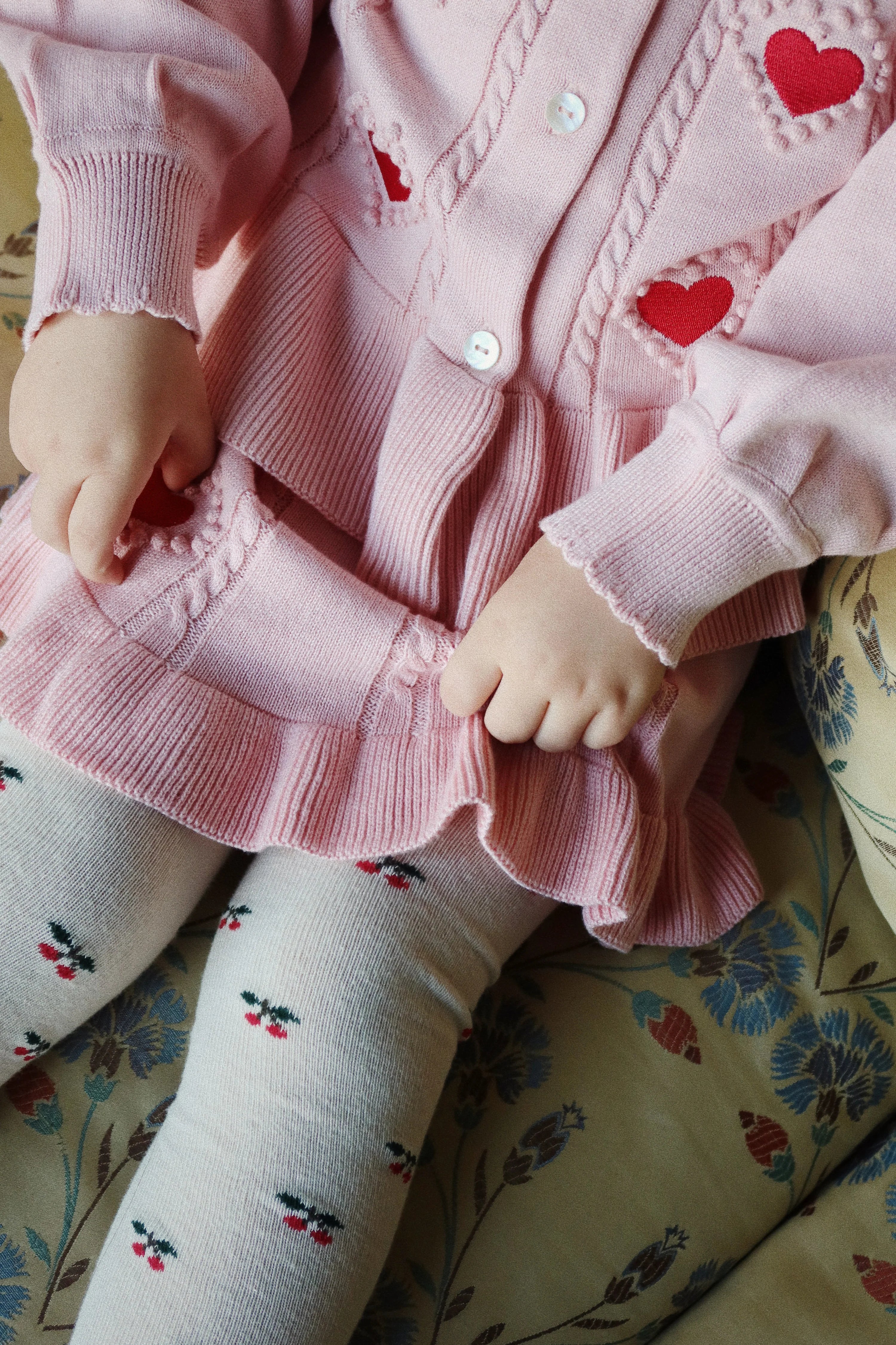 Konges Slojd - Jacquardstrumpfhose Kirschen 2er-Pack