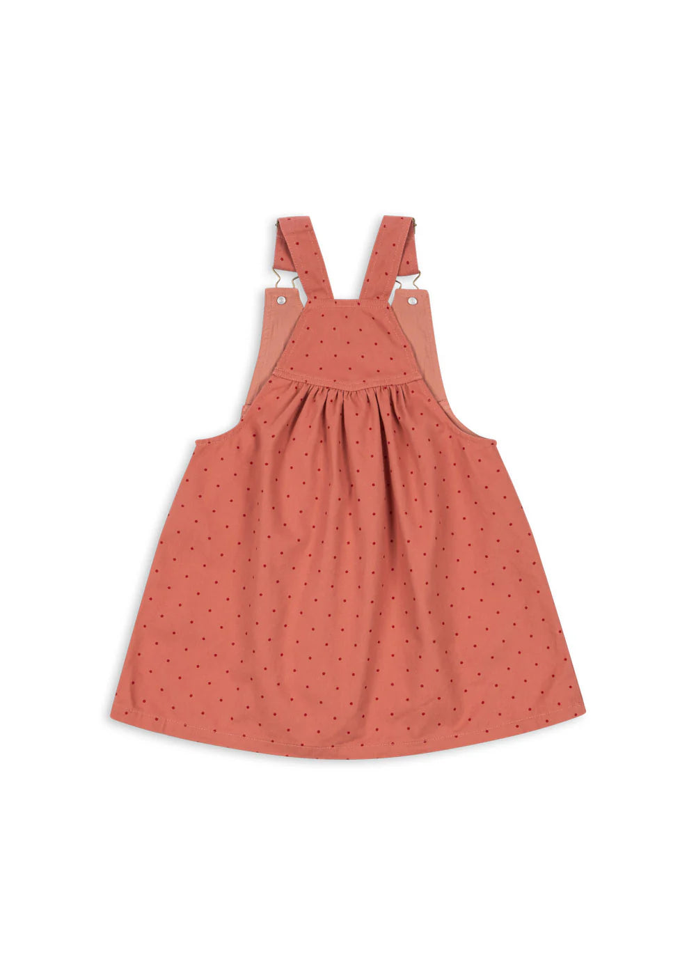 Konges Slojd - Kinder Latzkleid Herz rosa
