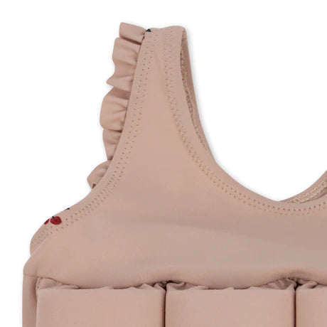 Konges Slojd - Baby Badanzug mit Schwimmhilfen Kirschen rosa - AURYN Shop