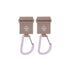 Lässig - Kinderwagenhaken Karabiner beige/ flieder