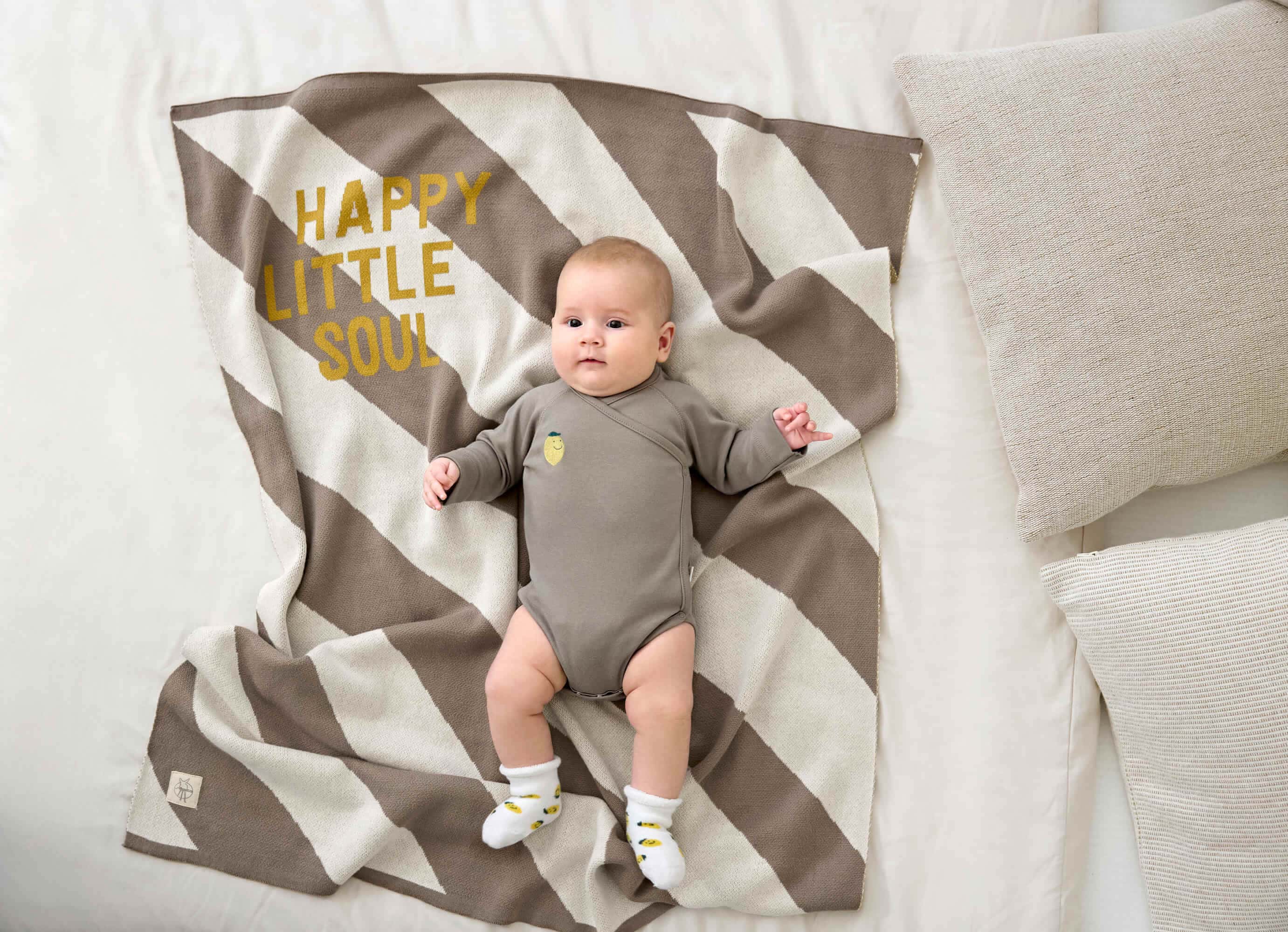 Lässig - Babydecke happy little soul Baumwolle (bio)