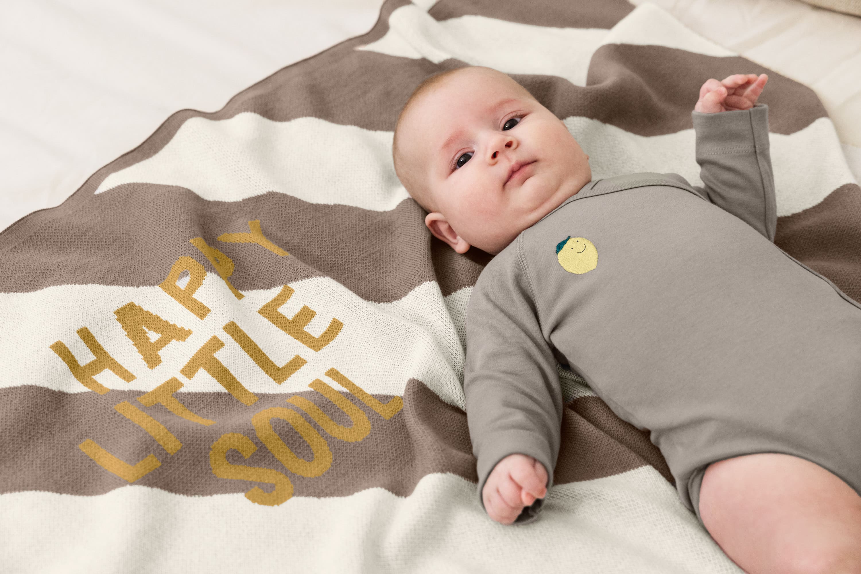 Lässig - Babydecke happy little soul Baumwolle (bio)
