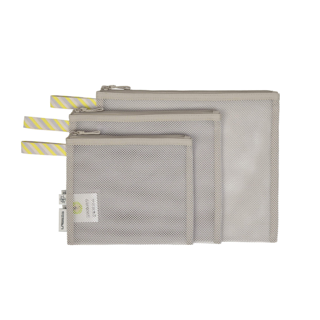 Lässig - Netztasche 3-er Set grau