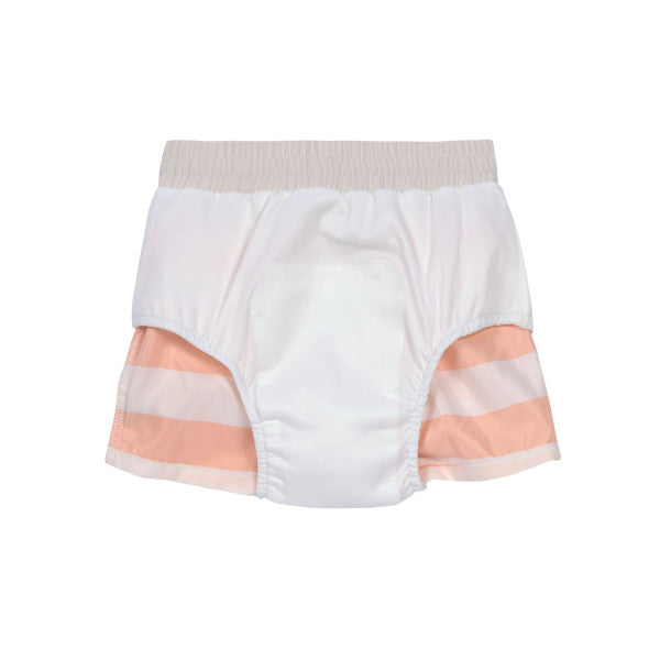 Lässig - Kinder Badehose mit integrierter Windel Streifen orange/ weiss - AURYN Shop