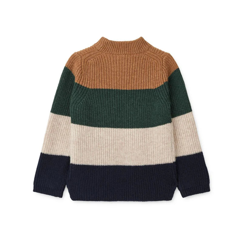 Liewood - Kinder Strickpullover Cali gestreift blau