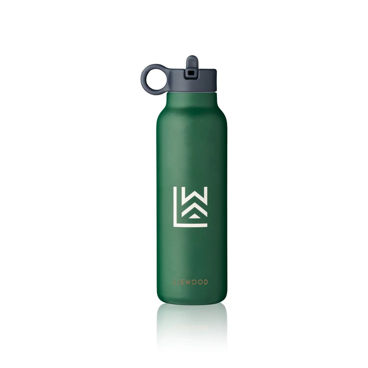 Hochwertige Stahlwasserflasche aus 80% recyceltem Edelstahl hält Flüssigkeiten bis zu 12 Stunden kalt und bis zu 6 Stunden heiß.
