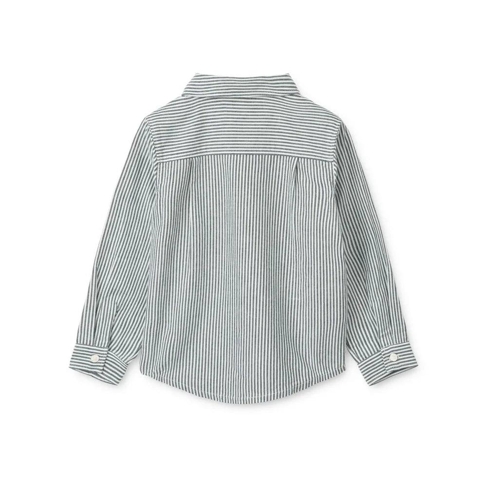 Liewood - Kinder Hemd Costa gestreift blau
