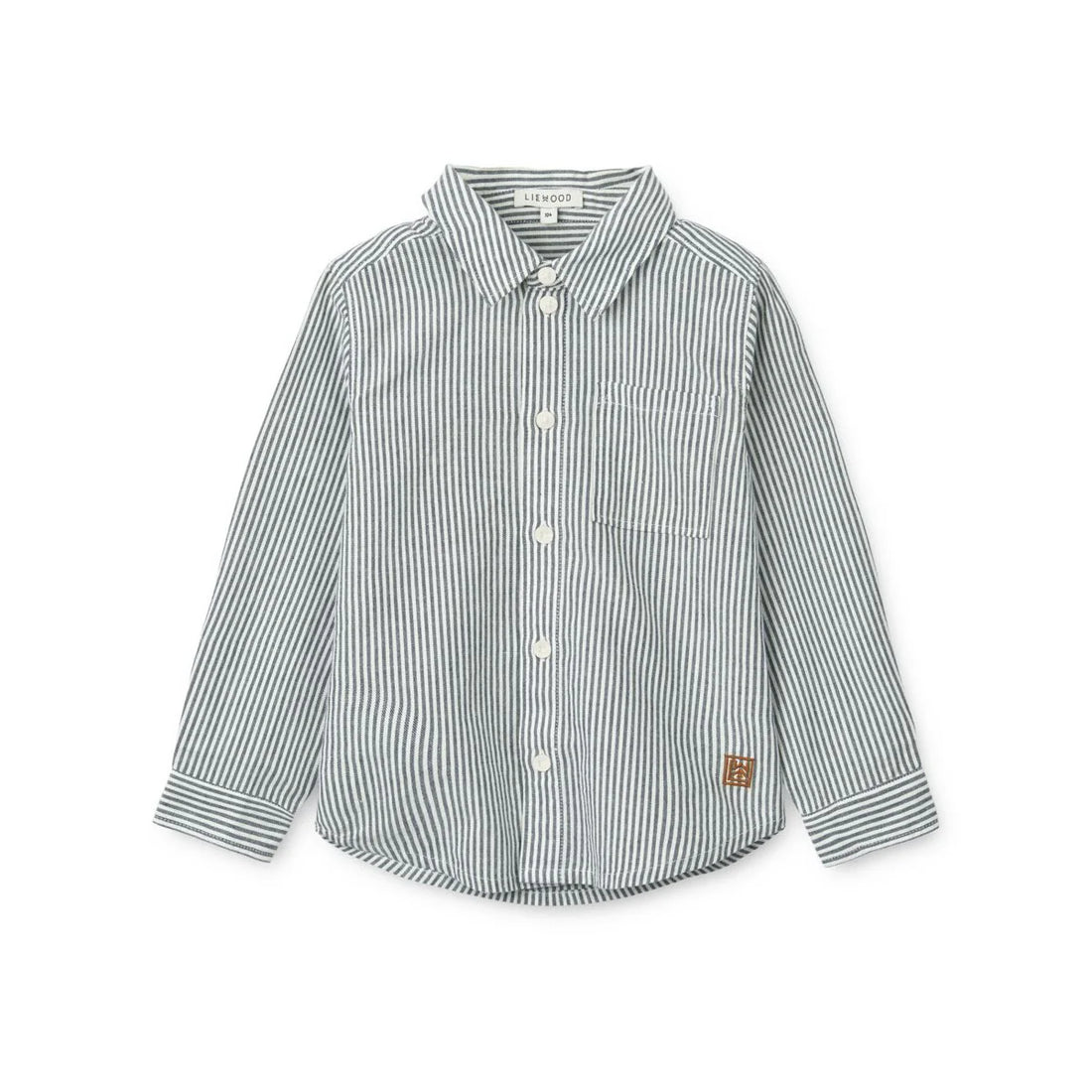 Liewood - Kinder Hemd Costa gestreift blau