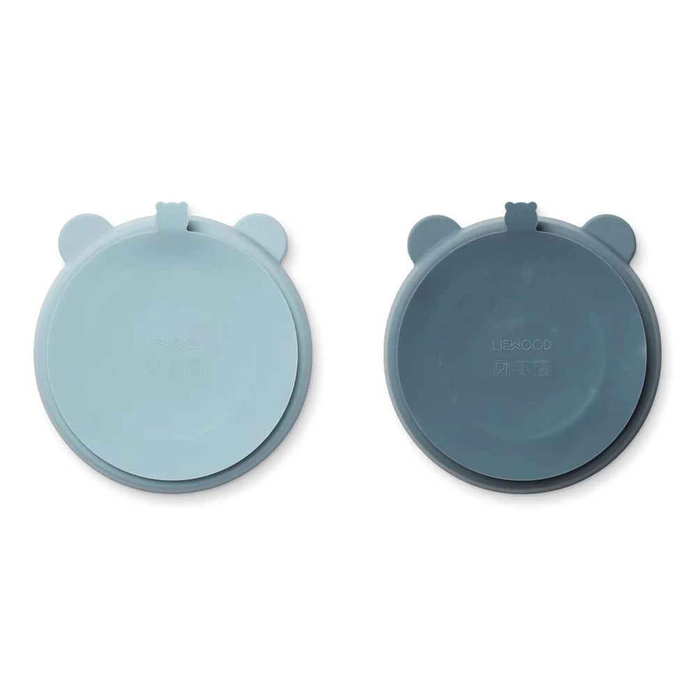 Liewood - Stacy Silikon Teller mit Saugnapf blau