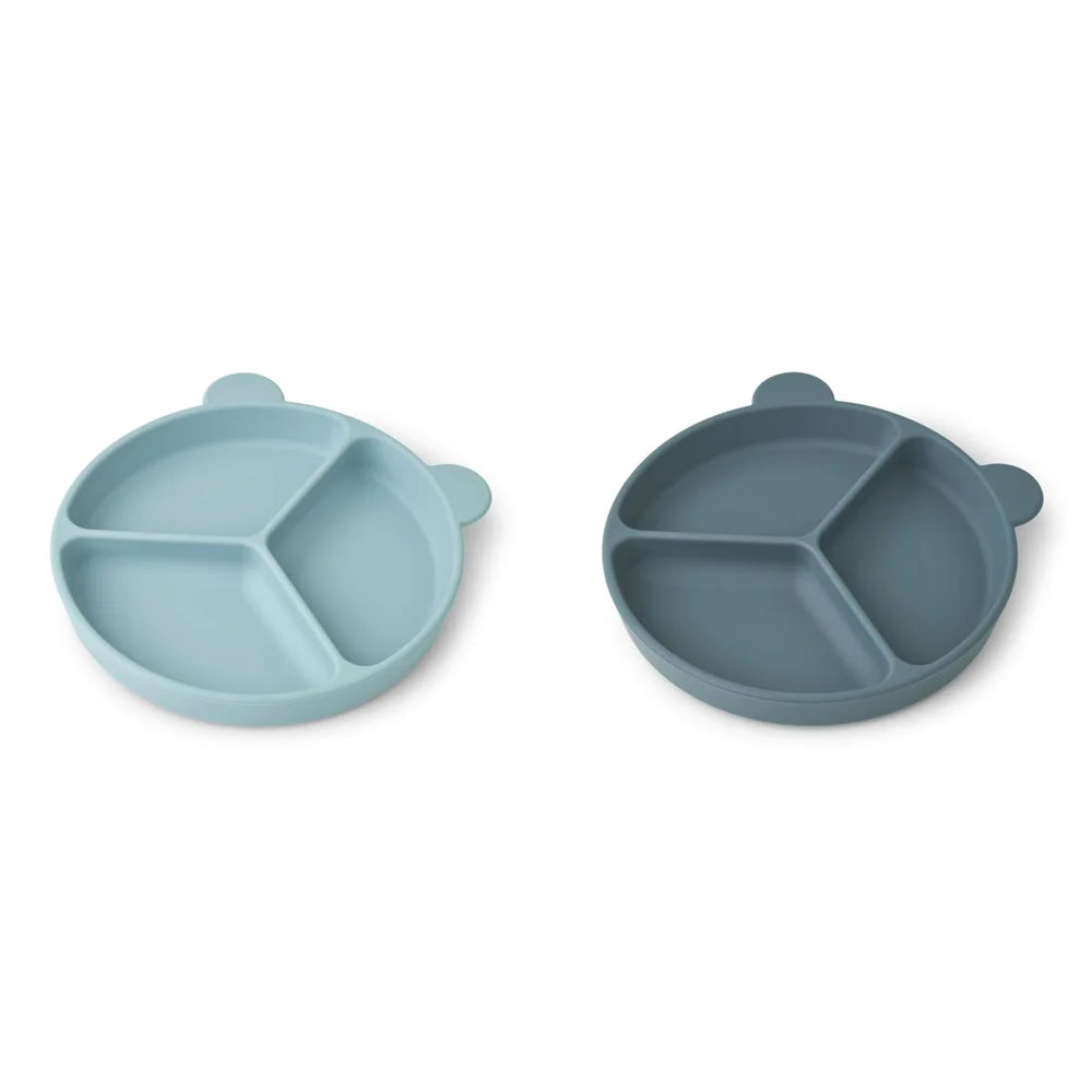Liewood - Stacy Silikon Teller mit Saugnapf blau