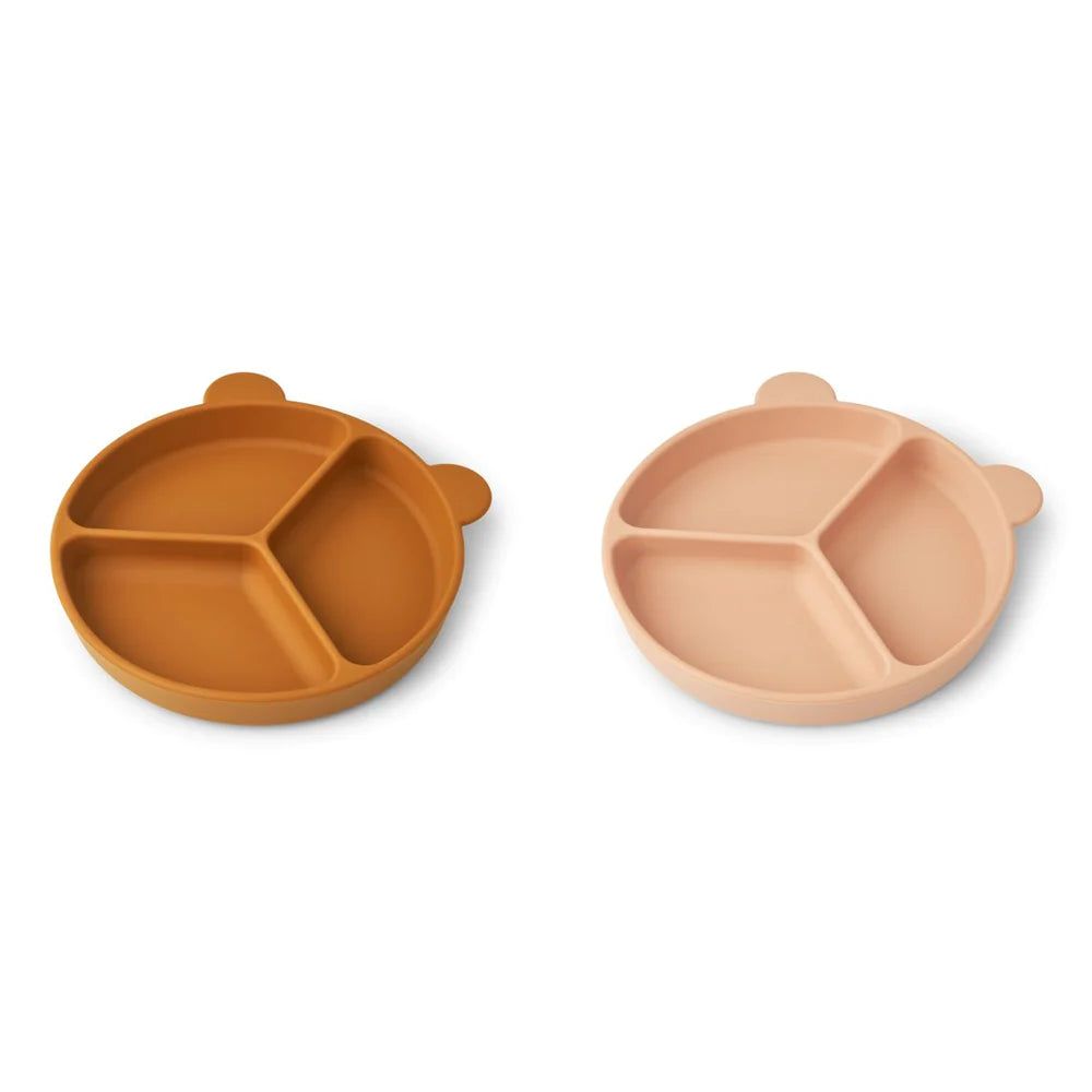 Liewood - Stacy Silikon Teller mit Saugnapf rosa