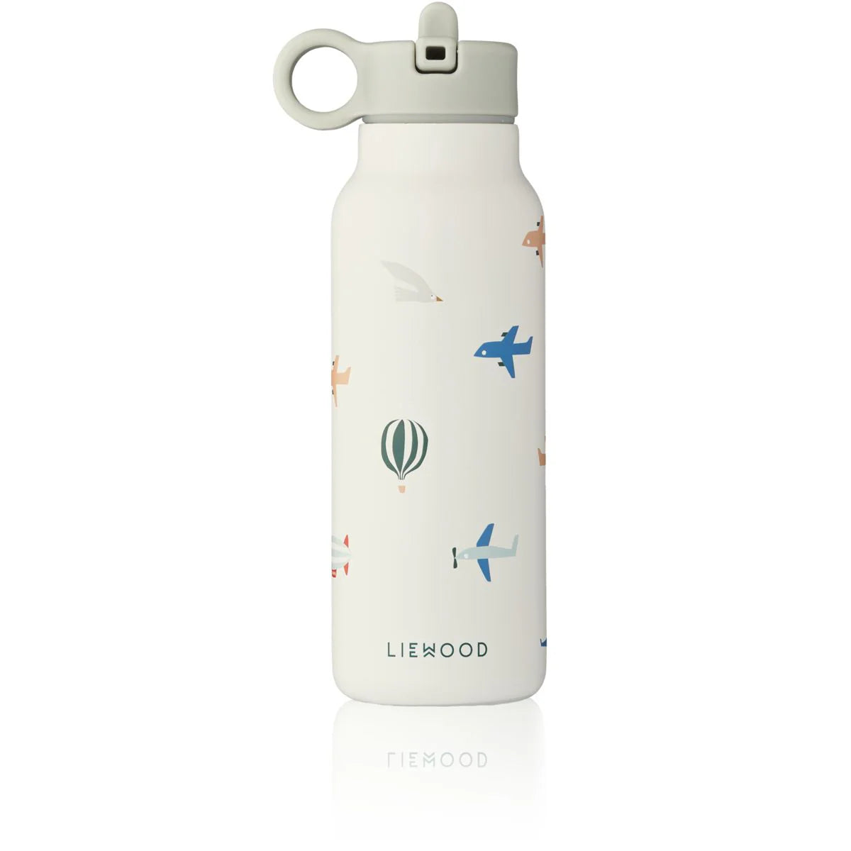 Premium-Stahl-Wasserflasche, hergestellt aus 80% recyceltem Edelstahl, ist so gestaltet, dass sie leicht von kleinen Händen gehalten werden kann. Sie ist auslaufsicher und verfügt über einen eingebauten Pop-up-Strohhalmdeckel sowie einen Schlaufenhenkel für bequemes Tragen unterwegs.