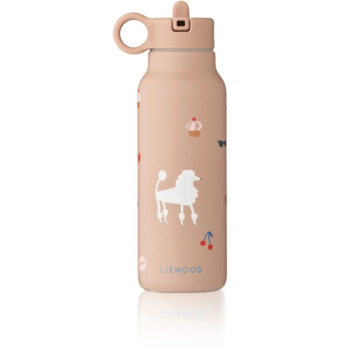 Premium-Stahl-Wasserflasche, hergestellt aus 80% recyceltem Edelstahl, ist so gestaltet, dass sie leicht von kleinen Händen gehalten werden kann. Sie ist auslaufsicher und verfügt über einen eingebauten Pop-up-Strohhalmdeckel sowie einen Schlaufenhenkel für bequemes Tragen unterwegs.