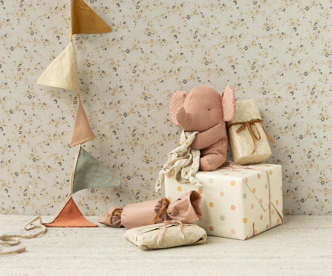 Maileg - Kuschelfreund & Spieluhr Elefant rosa