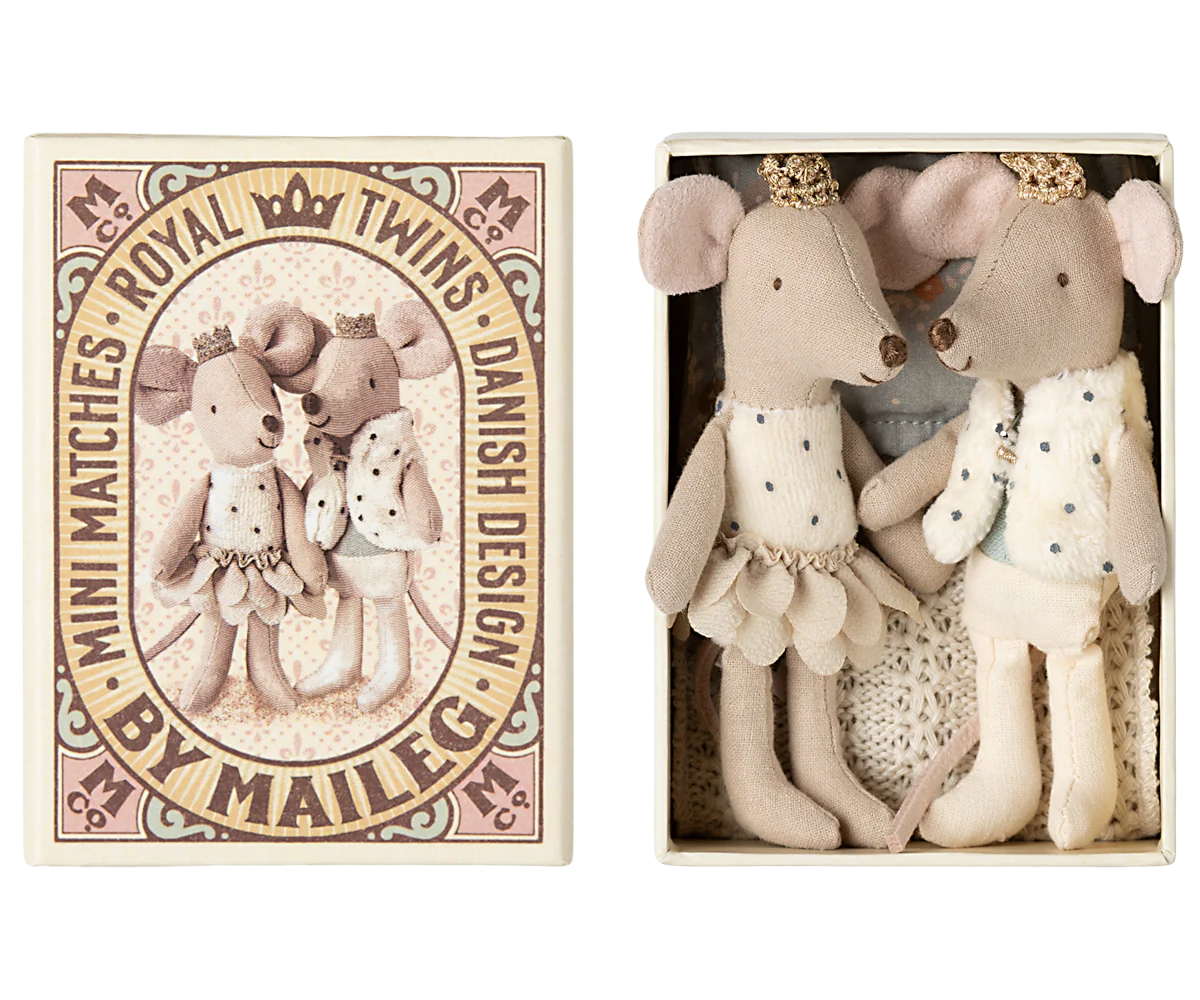 Maileg - Königliche Zwillingsmäuse in Box