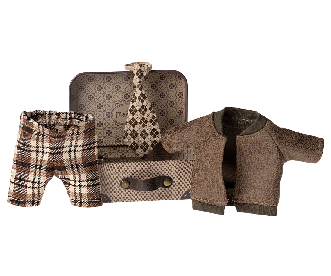 Maileg - Opa Maus Outfit im Koffer