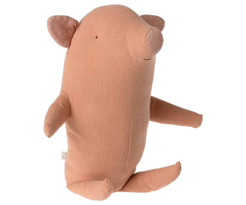 Maileg - Trüffelschwein Medium rosa aus Baumwolle/ Leinen