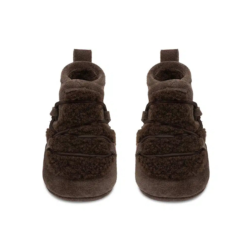 Mavies - Baby Teddystiefel dunkelbraun