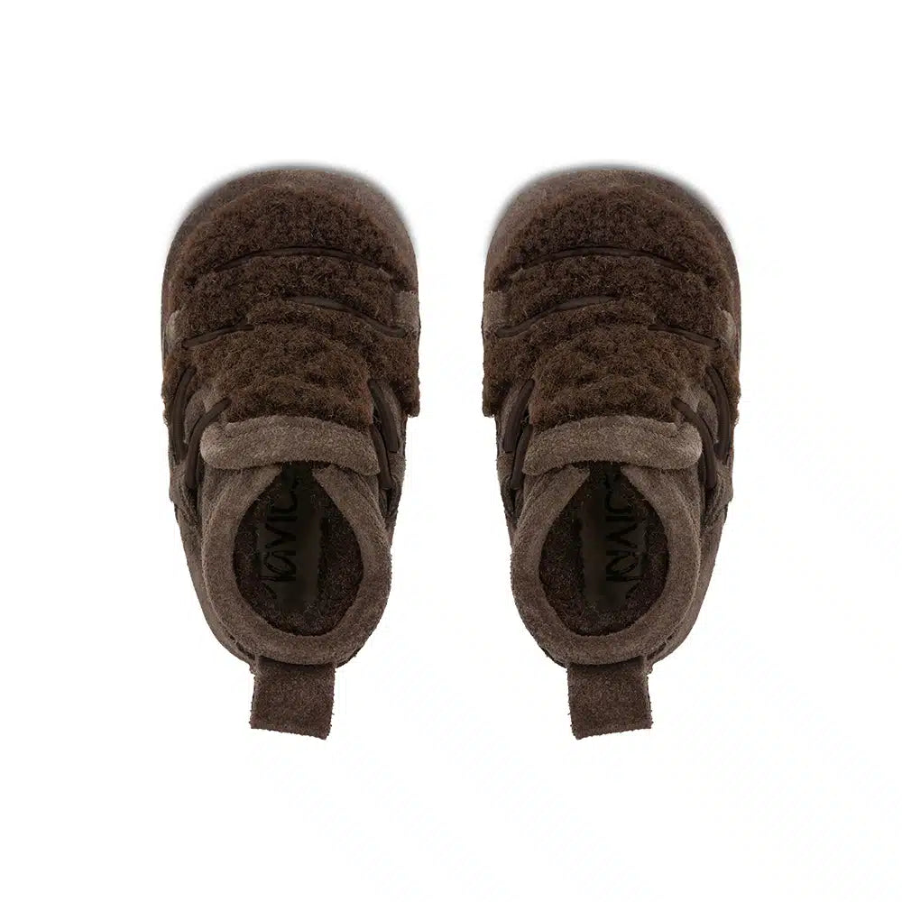 Mavies - Baby Teddystiefel dunkelbraun