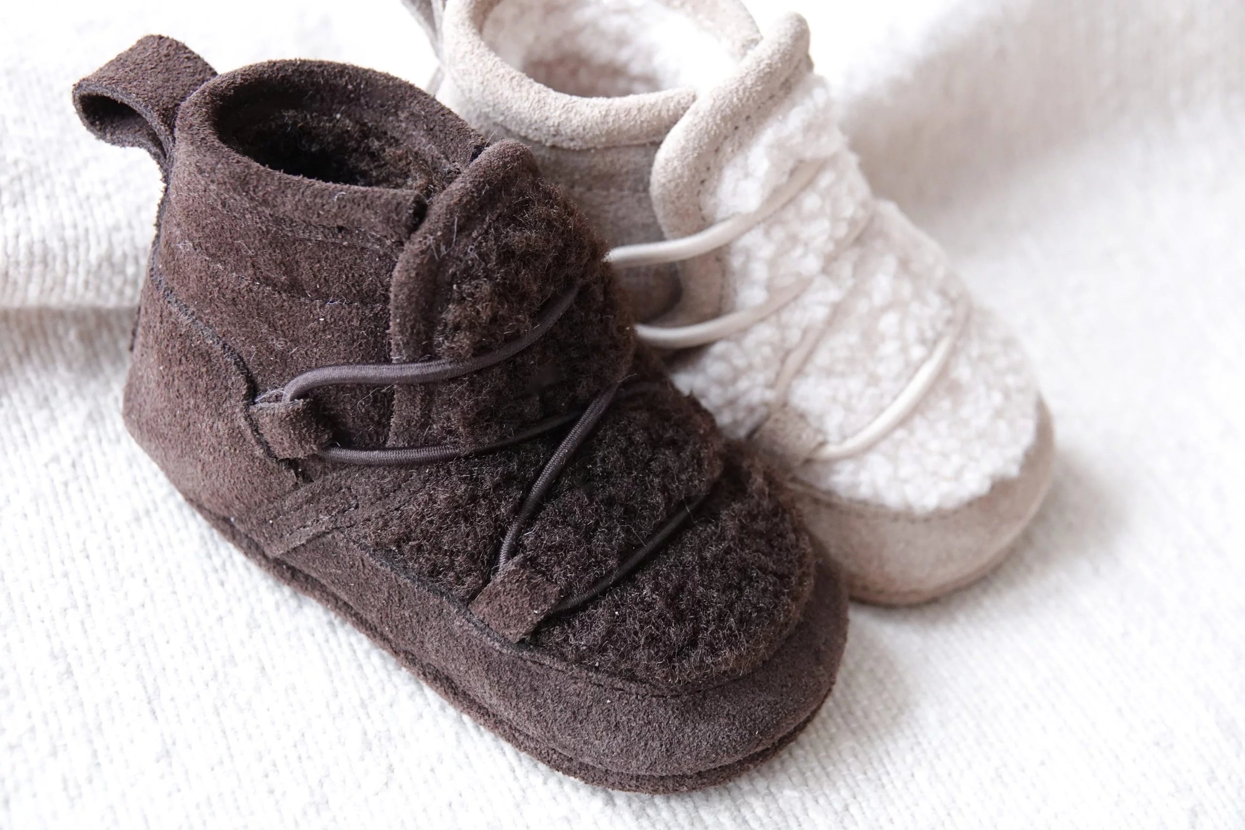 Mavies - Baby Teddystiefel dunkelbraun