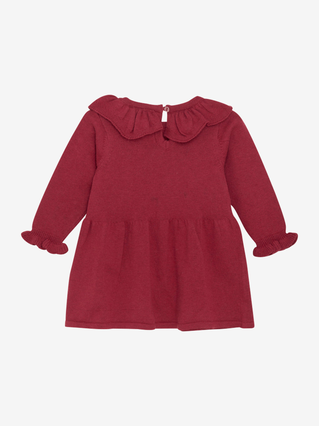 Minymo - Baby Kleid rot Baumwolle/ Wolle