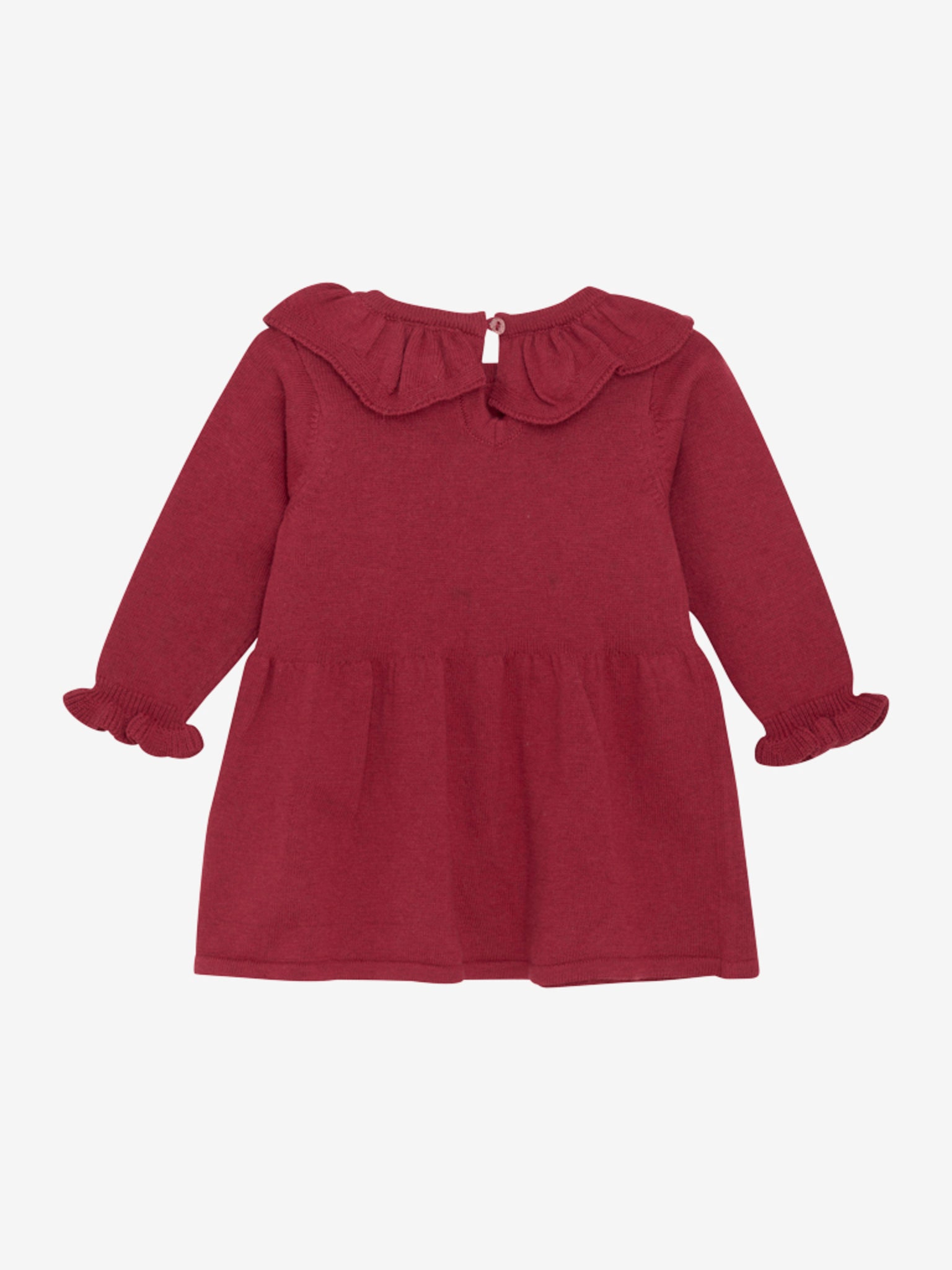 Minymo - Baby Kleid rot Baumwolle/ Wolle