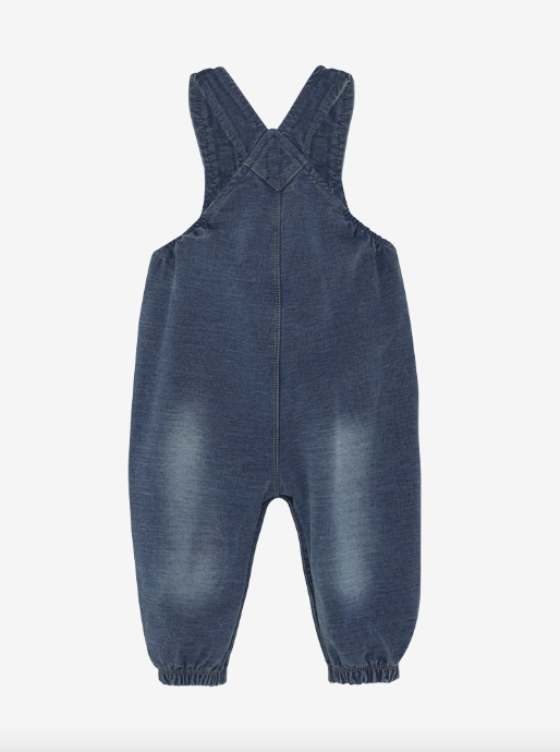 Minymo - Baby Latzhose Denim Optik blau