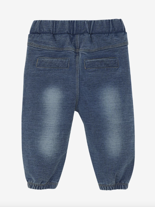 Minymo - Baby Jogginghose Denim Optik blau