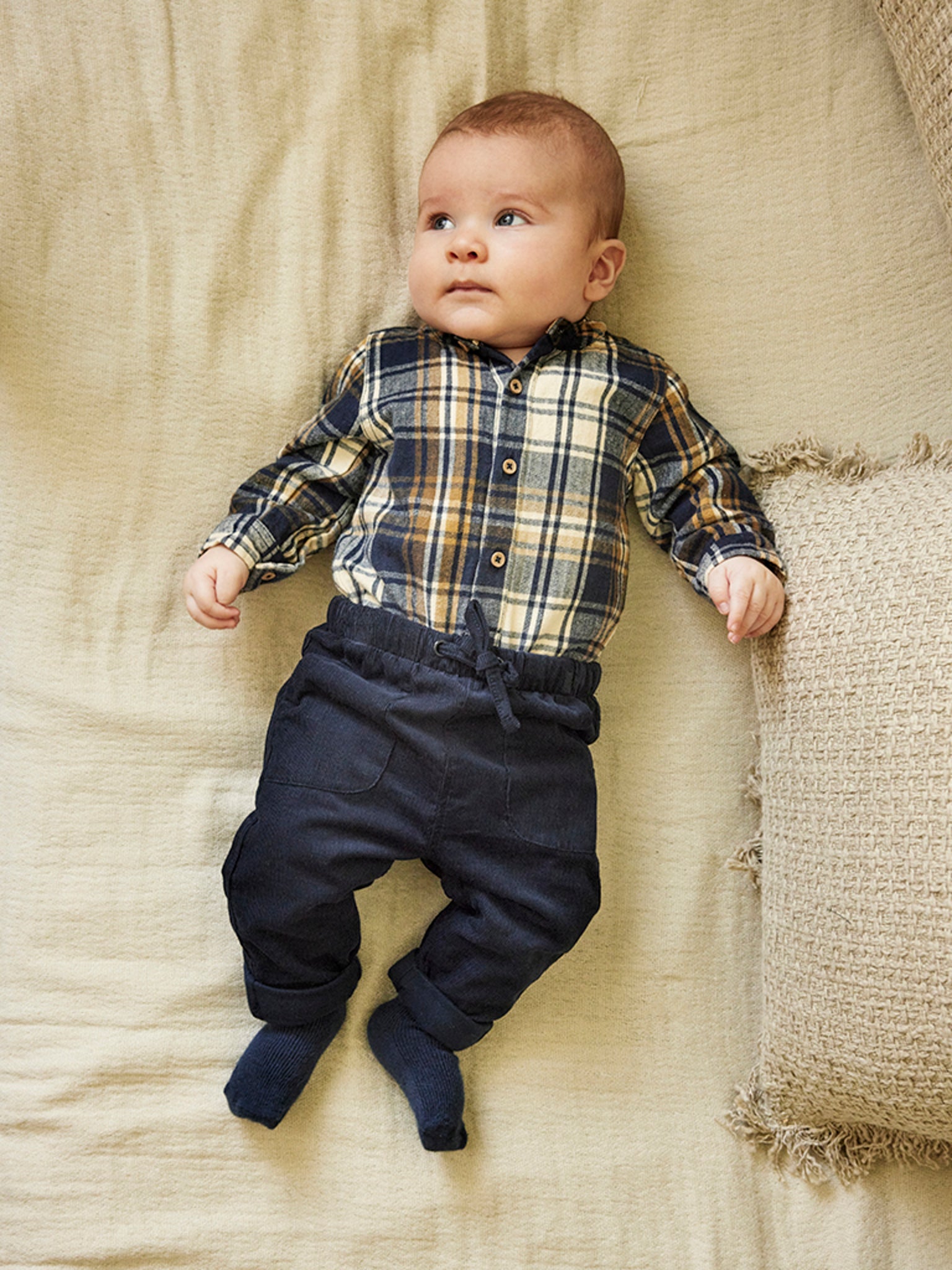 Minymo - Baby Cordhose dunkelblau
