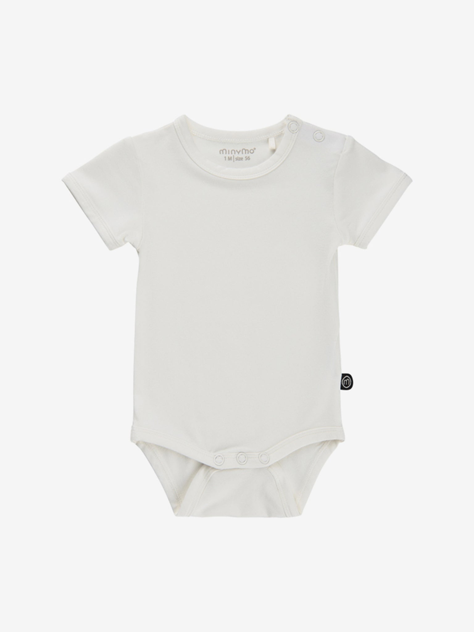 Minymo - Babybody kurzarm weiß