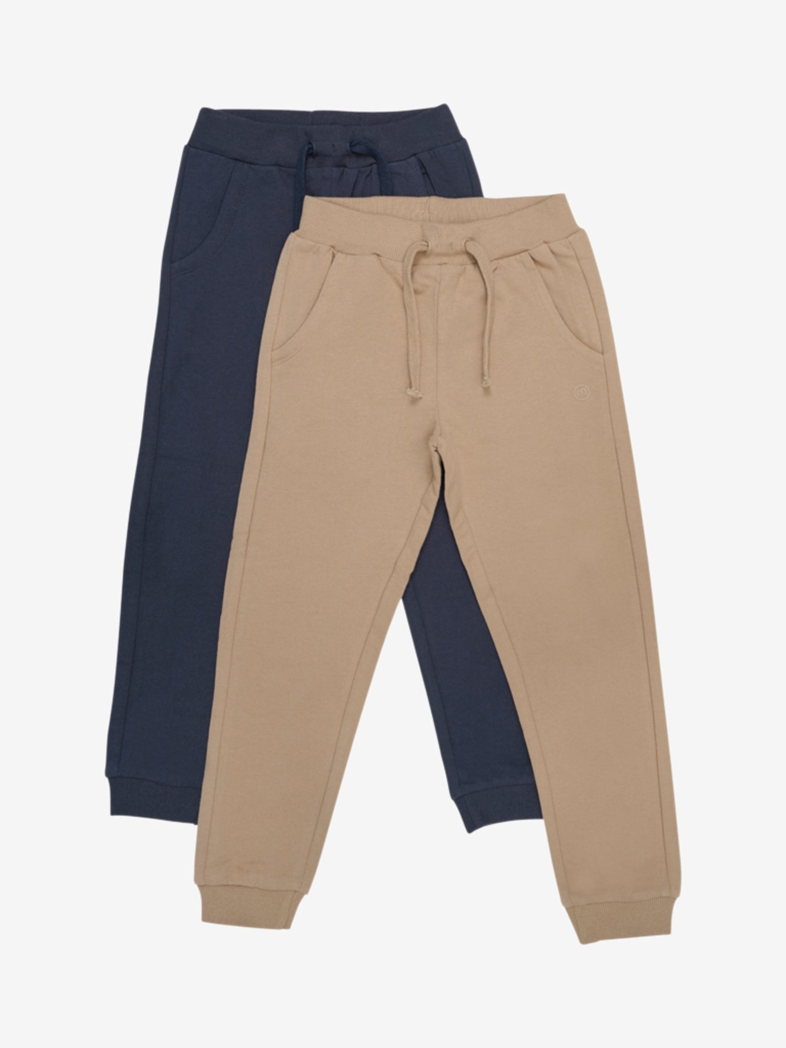 Coole Jogginghose in beige und blau für Jungen von Minymo.