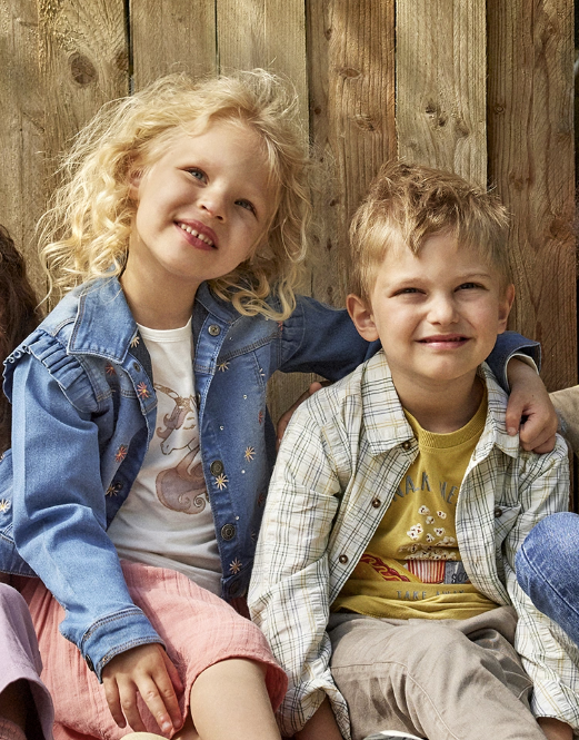 Minymo - Kinder Jacke Denim mit Stickerei