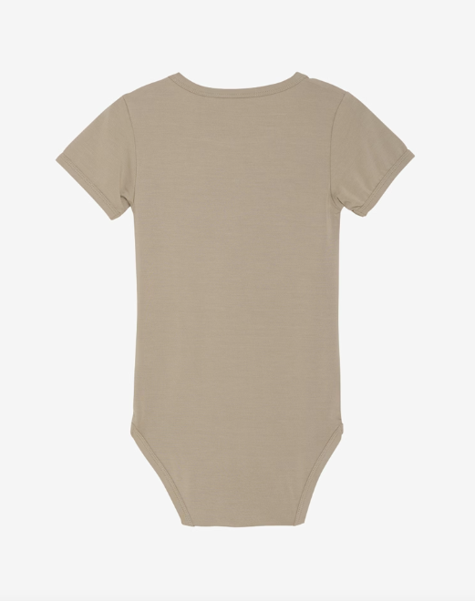 Minymo - Babybody kurzarm beige