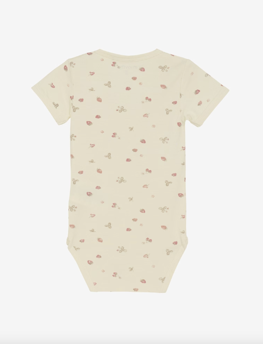 Minymo - Babybody kurzarm Erdbeere Eis