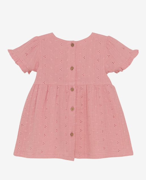 Minymo - Baby Kurzarmkleid rosa