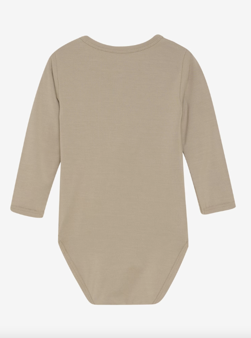 Minymo - Babybody langarm beige