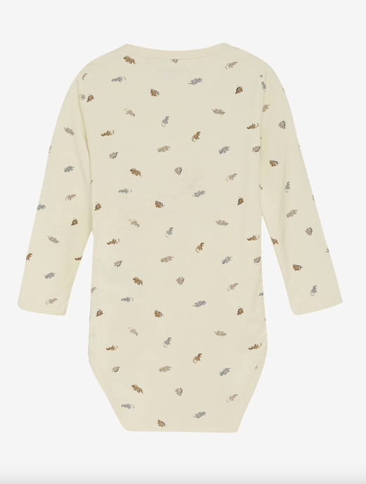 Minymo - Babybody langarm Dinos