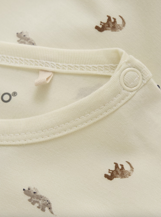 Minymo - Babybody langarm Dinos