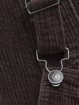 Minymo - Kinder Latzhose Cord in braun für Mädchen