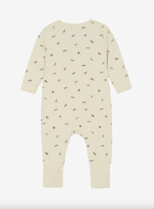 Minymo - Baby Strampler Dinos natur