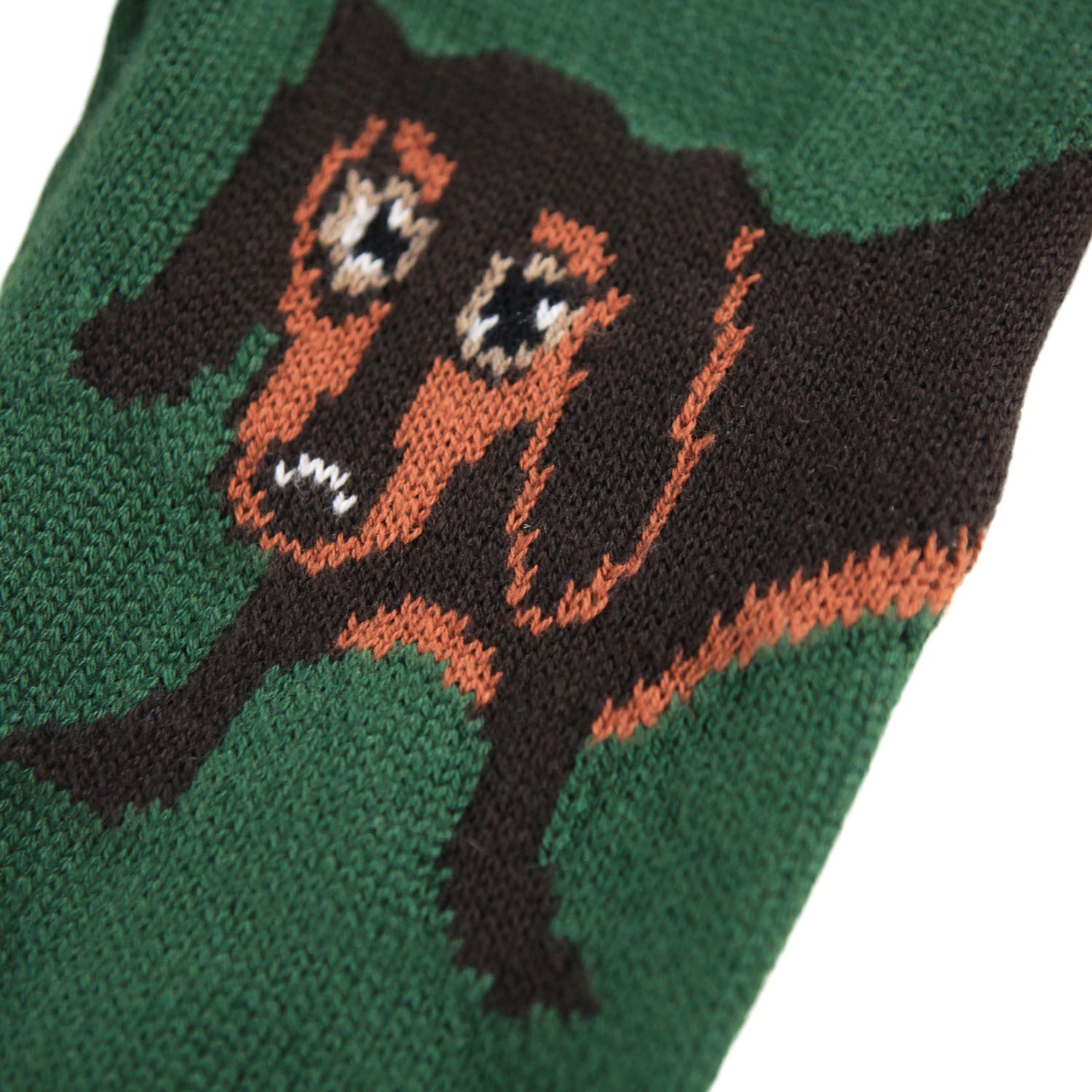 Molo - Hose mit Dachs in grün (detail)