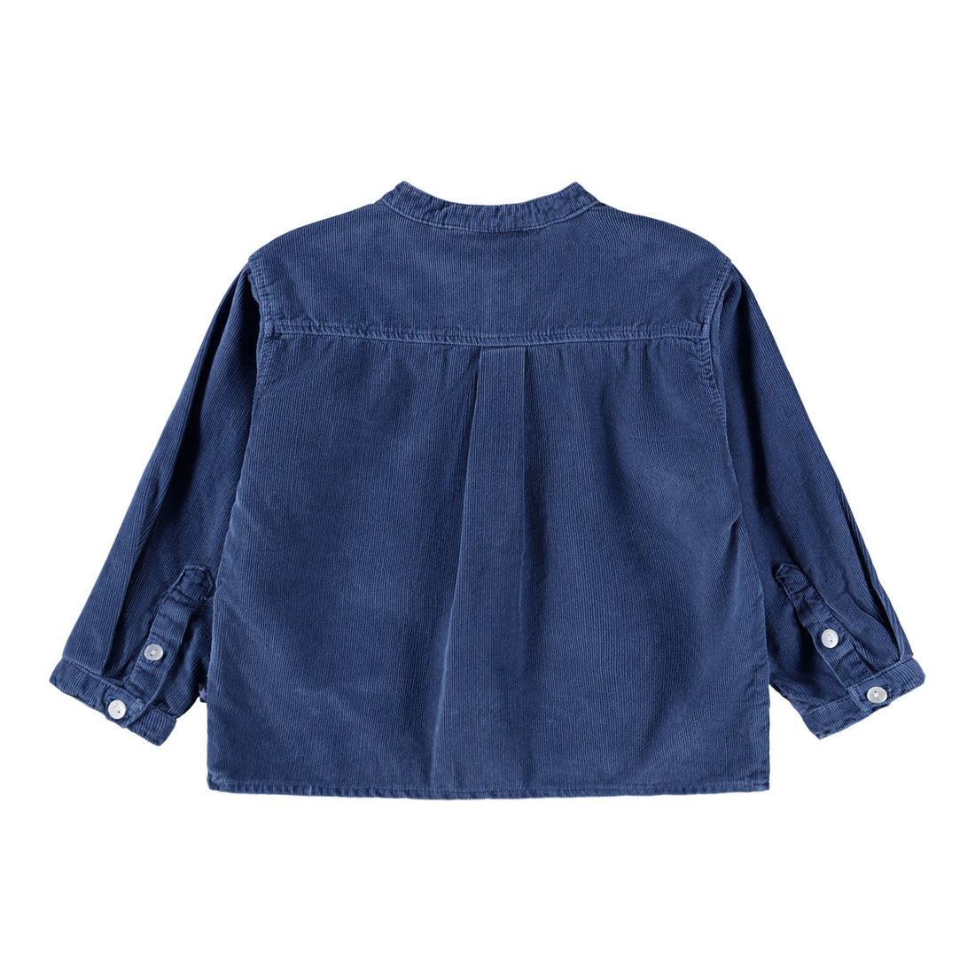 Molo - Samt-Langarmshirt in blau für Kinder/Jungen