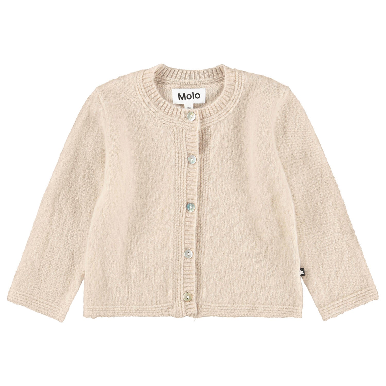 Molo - Baby Strickjacke aus Wolle beige
