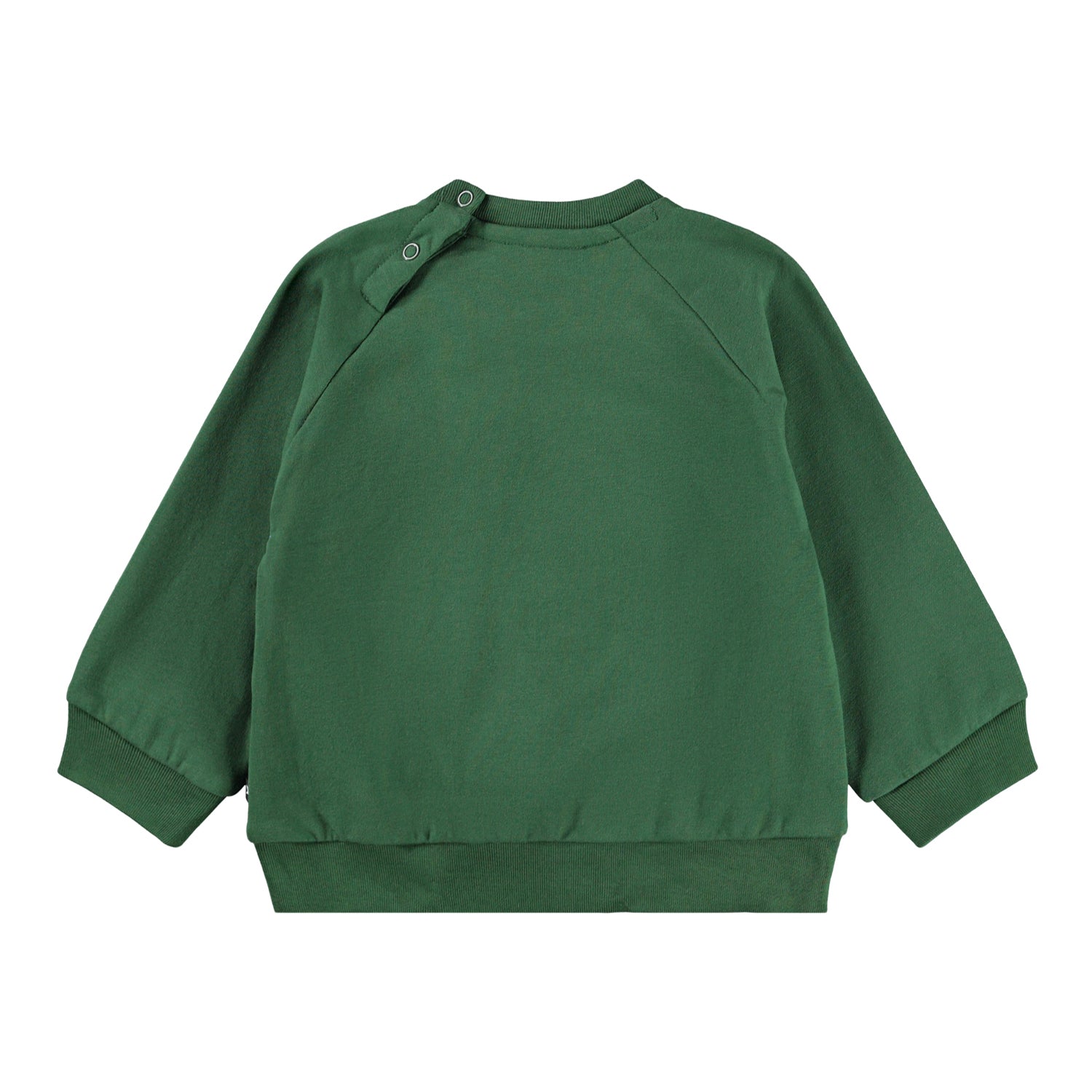 Molo - Sweatshirt in grün mit weißem Smiley vorne für Baby / Jungen / Mädchen