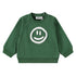 Molo - Sweatshirt in grün mit weißem Smiley vorne